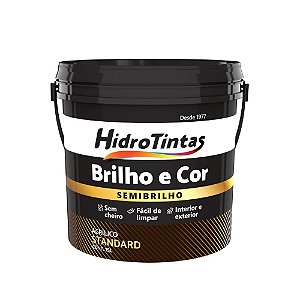 Tinta Acrílica Standard Semibrilho 15l Brilho E Cor Maçã Verde Hidrotintas