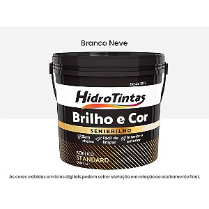 Tinta Acrílica Standard Semibrilho 15l Brilho E Cor Branco Neve Hidrotintas