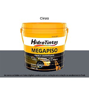 Tinta Acrílica Premium Pisos E Cimentados 15l Megapiso Cinza Hidrotintas