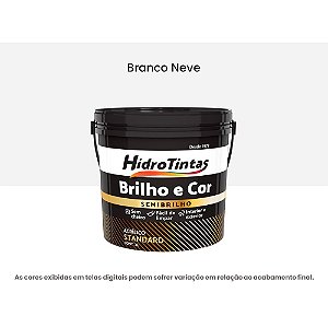 Tinta Acrílica Standard Semibrilho 3l Brilho E Cor Branco Neve Hidrotintas