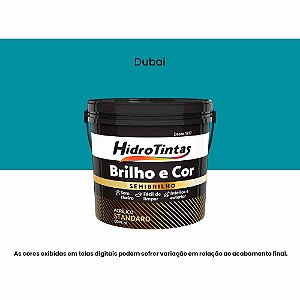 Tinta Acrílica Standard Semibrilho 3l Brilho E Cor Dubai Hidrotintas