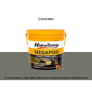 Tinta Acrílica Premium Pisos E Cimentados 3l Megapiso Concreto Hidrotintas