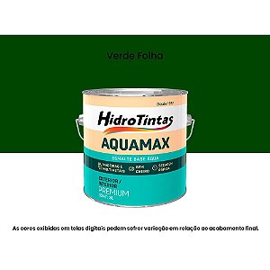 Tinta Esmalte Sintético À Base D'água 3l Aquamax Verde Folha Hidrotintas