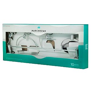 Kit Acessórios Para Banheiro Arezzo 14000 Marchezan