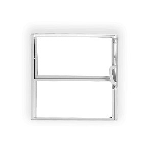 Janela Basculante De Alumínio Vidro Mini Boreal 50x50cm Soft Branca Mgm