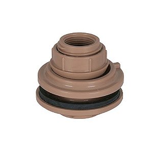 Adaptador Pvc Auto Ajustável Para Caixa D'água 25 Mm X 3/4" 14321 Marrom Amanco