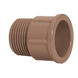 Adaptador Pvc Soldável Curto Com Bolsa E Rosca 25 Mm X 3/4" 11508 Marrom Amanco