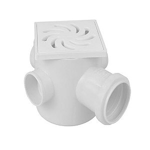 Caixa Sifonada Quadrada Dn 100 X 100 X 50 Mm 20769 Branca Amanco