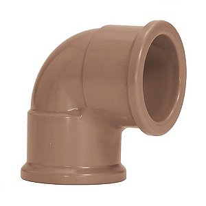 Joelho Pvc 90° Soldável 25 Mm 11671 Marrom Amanco