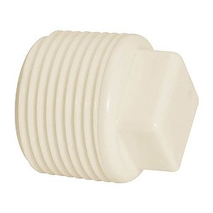 Plug Pvc Roscável 1/2" Branco Amanco