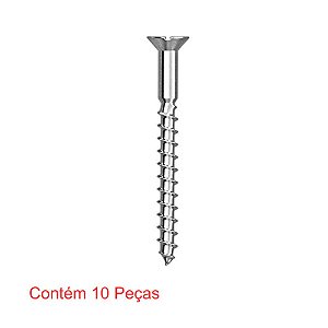 Parafuso Madeira Fenda Philips 5,5x50mm 5,5x50mm 10 Peças Sforplast