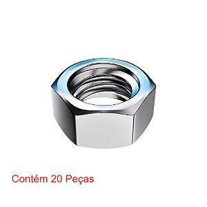 Porca Sextavada 3/16" 20 Peças Sforplast