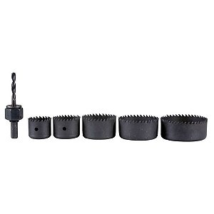 Conjunto De Serra Copo De Aço Carbono Com 6 Peças D-70203 Makita