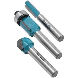 Conjunto De Fresas Para Madeira 3 Peças D-16461 Makita