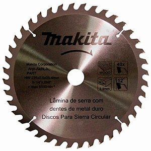 Disco De Serra Circular Para Madeira 165mm X 20mm X 40t D-51328 Makita