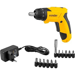 Parafusadeira A Bateria 3,6v Kit 12 Peças Bivolt Pbv120 Vonder