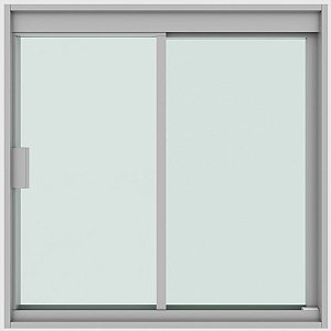 Janela De Correr Para Banheiro 2 Folhas Em Alumínio Vidro 600x400mm Verde Blinglass