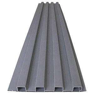 Painel Ripado Em Pvc 3mx200mmx20mm Cinza Lunar PC 0,6m² Plasmeg