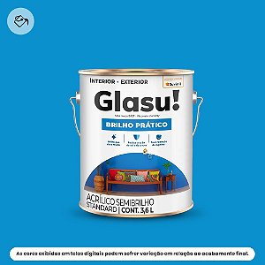 Tinta Acrílica Standard Semibrilho 3,6 L Brilho Prático Oceano Glasu Suvinil