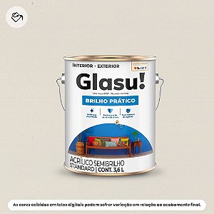Tinta Acrílica Standard Semibrilho 3,6 L Brilho Prático Algodão Egípcio Glasu Suvinil