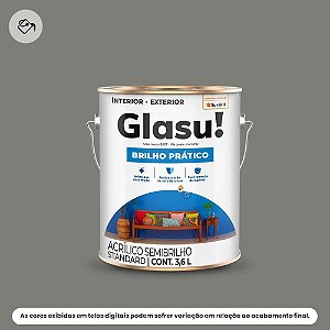 Tinta Acrílica Standard Semibrilho 3,6 L Brilho Prático Lâmina Afiada Glasu Suvinil