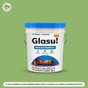Tinta Acrílica Standard Semibrilho Balde 3,6 L Brilho Prático Trevo Da Sorte Glasu Suvinil