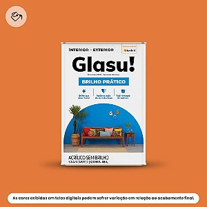 Tinta Acrílica Standard Semibrilho 18 L Brilho Prático Cenoura Glasu Suvinil