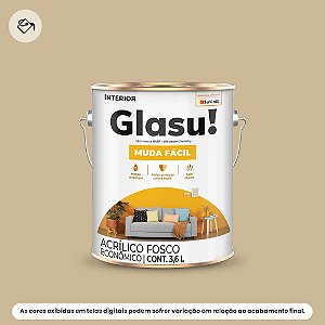 Tinta Acrílica Econômica Fosca 3,6 L Muda Fácil Camurça Glasu Suvinil