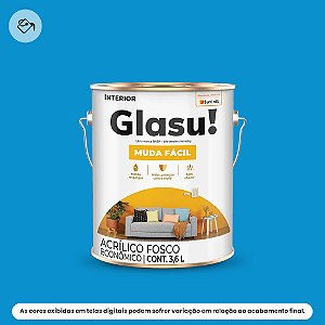 Tinta Acrílica Econômica Fosca 3,6 L Muda Fácil Oceano Glasu Suvinil