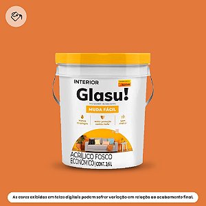 Tinta Acrílica Econômica Fosca Balde 3,6 L Muda Fácil Cenoura Glasu Suvinil