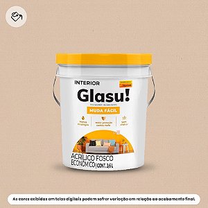 Tinta Acrílica Econômica Fosca Balde 3,6 L Muda Fácil Areia Glasu Suvinil