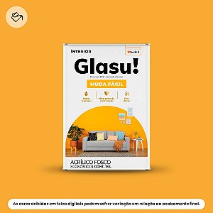 Tinta Acrílica Econômica Fosca 18 L Muda Fácil Amarelo Ouro Glasu Suvinil