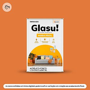 Tinta Acrílica Econômica Fosca 18 L Muda Fácil Cenoura Glasu Suvinil