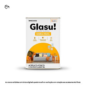 Tinta Acrílica Econômica Fosca 18 L Muda Fácil Branco Neve Glasu Suvinil