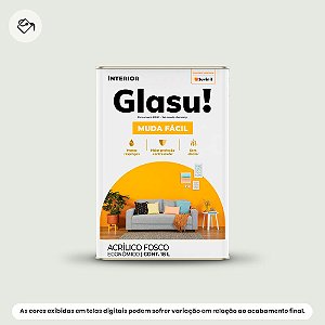 Tinta Acrílica Econômica Fosca 18 L Muda Fácil Branco Gelo Glasu Suvinil