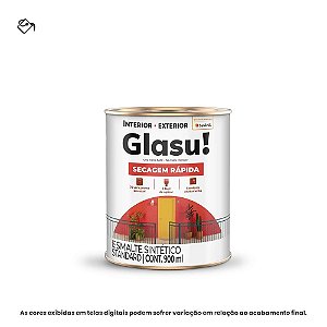 Tinta Esmalte Sintético Standard Brilhante 0,9 L Secagem Rápida Branco Neve Glasu Suvinil