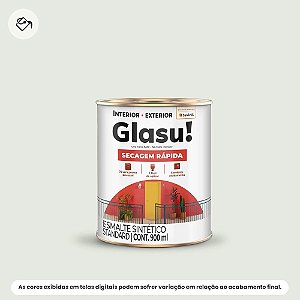 Tinta Esmalte Sintético Standard Brilhante 0,9 L Secagem Rápida Branco Gelo Glasu Suvinil