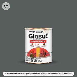 Tinta Esmalte Sintético Standard Brilhante 0,9 L Secagem Rápida Cinza Escuro Glasu Suvinil