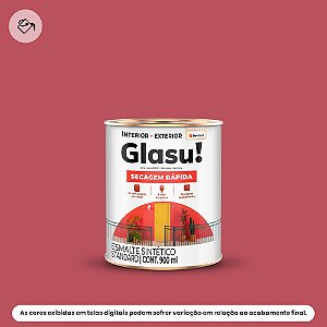 Tinta Esmalte Sintético Standard Brilhante 0,9 L Secagem Rápida Vermelho Glasu Suvinil