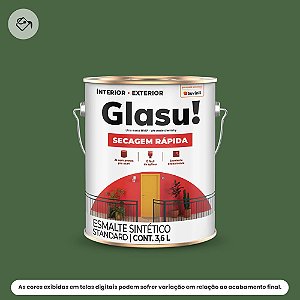 Tinta Esmalte Sintético Standard Brilhante 3,6 L Secagem Rápida Verde Floresta Glasu Suvinil