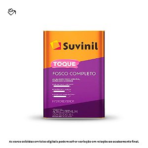 Tinta Acrílica Premium Fosca 18 L Toque Fosco Completo Branco Neve Suvinil