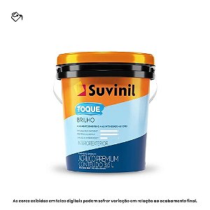 Tinta Acrílica Premium Semibrilho Balde 3,6 L Toque Brilho Branco Neve Suvinil