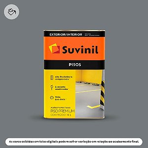Tinta Acrílica Piso Premium Fosco 18 L Cinza Suvinil