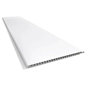 Forro Pvc Liso 6mx200mmx8mm Branco Pc 1,2m² Plasmeg