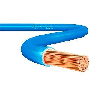 Cabo Elétrico 2,5 Mm Azul Peça Com 100 Metros Top Cables