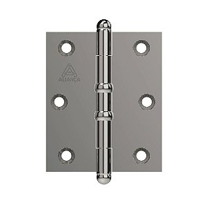 Dobradiça Pino Bola E Anel 3"x2.1/2" 81500a Niquelado Aliança