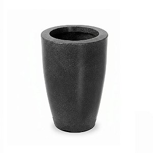 Vaso Cone Liso 45 Preto Mármore 5315 Vasap