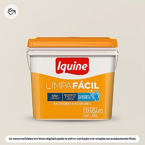 Tinta Acrílica Standard Semibrilho Retangular 3,6l Limpa Fácil 003 Branco Gelo Iquine