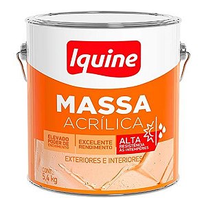 Massa Acrílica Balde 5,4 Kg Iquine