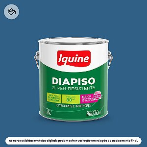 Tinta Acrílica Piso Premium Fosco 3,6 L Diapiso Azul Profundo Iquine